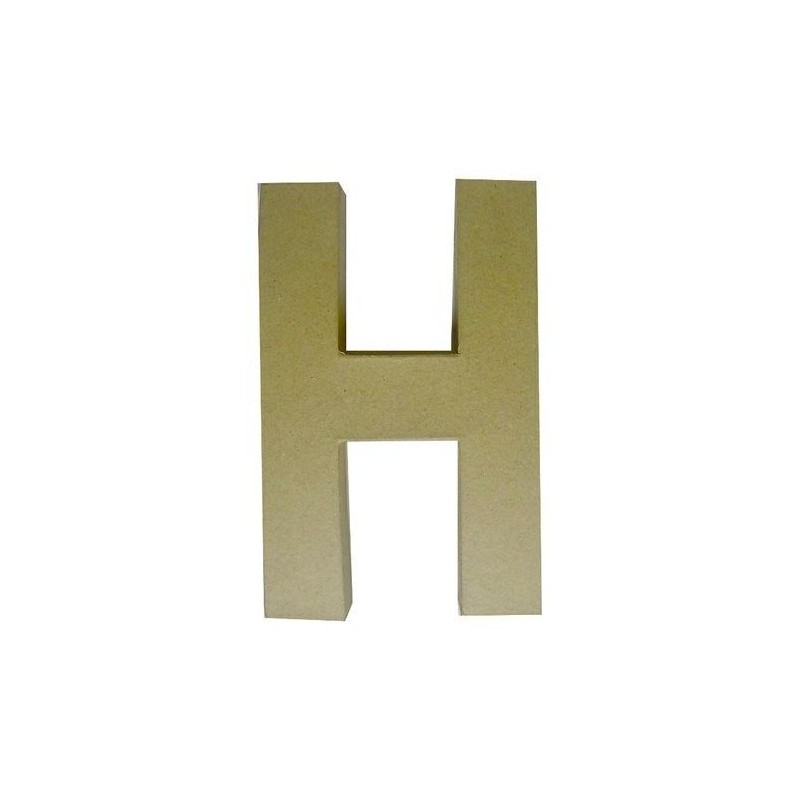 H. Letra de papel maché | L'aura Bella