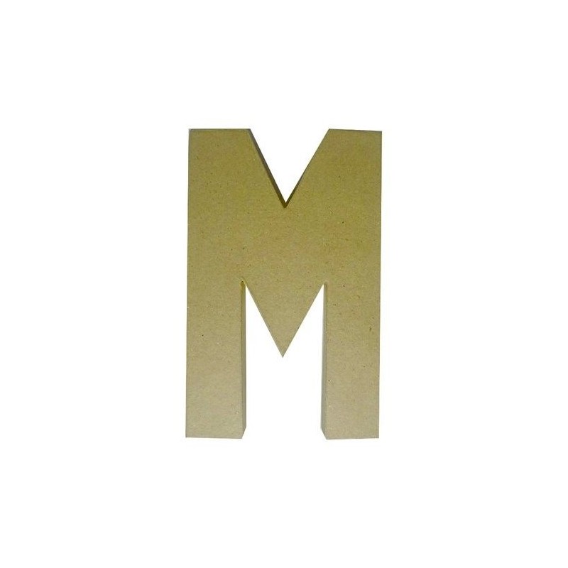 M. Letra de papel maché | L'aura Bella