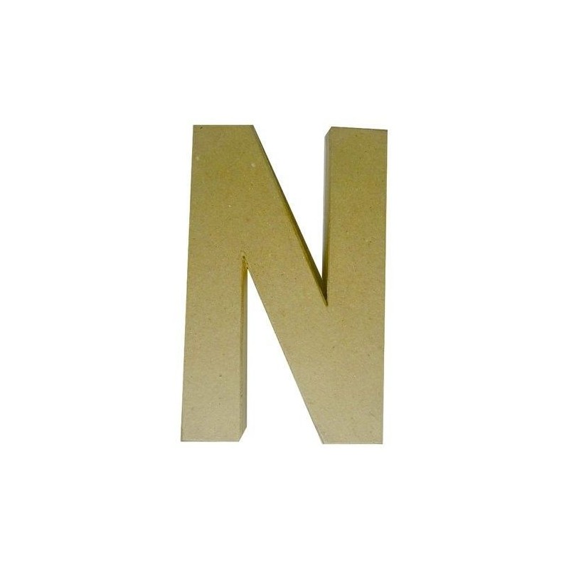 N. Letra de papel maché | L'aura Bella