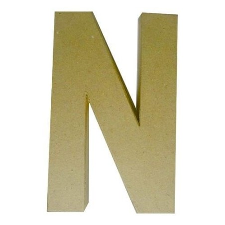 N. Letra de papel maché | L'aura Bella