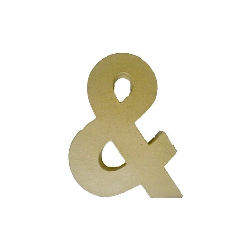 &. Letra de papel maché