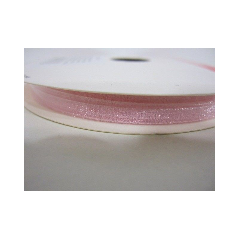 Lazo organza rosa 3mm
