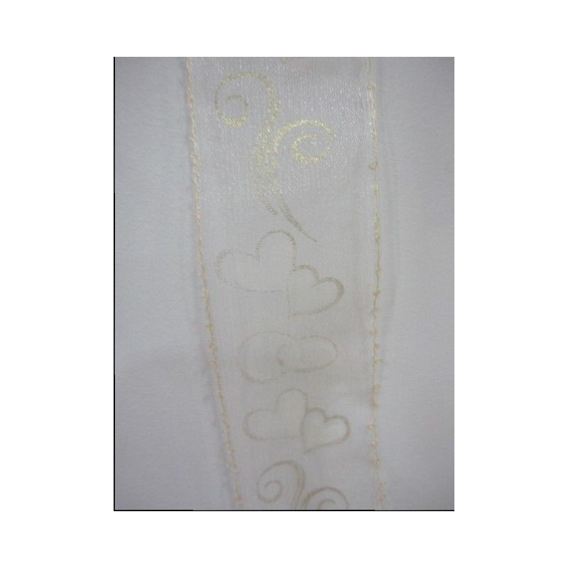 cinta con motivos matrimonio, beige. 40Mm. 1 metro