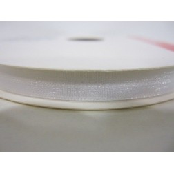 Lazo organza blanco 3mm. 1 metro