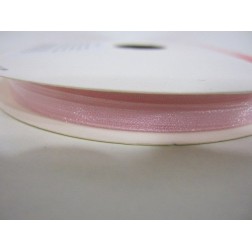 Lazo organza rosa claro 3mm. 1 metro