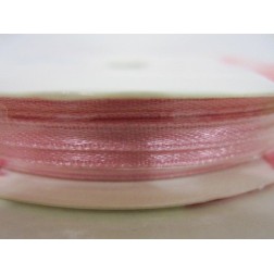 Cinta satén rosa 3mm. 1 metro