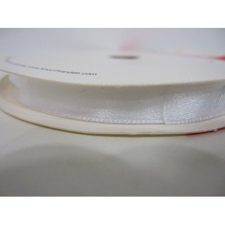 Cinta satén blanco 10mm.1 metro