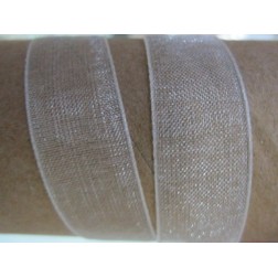 Lazo organza blanco 10mm. 1 metro