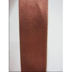Cinta satén marrón oscuro 27mm. 1 metro