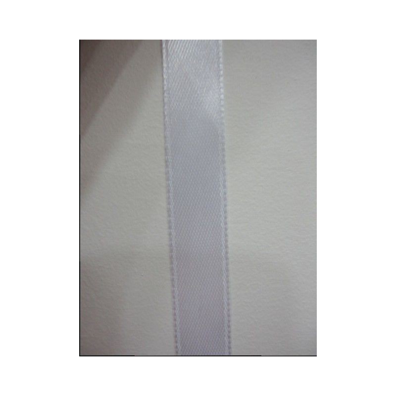 Cinta satén blanco 12mm. 1 metro