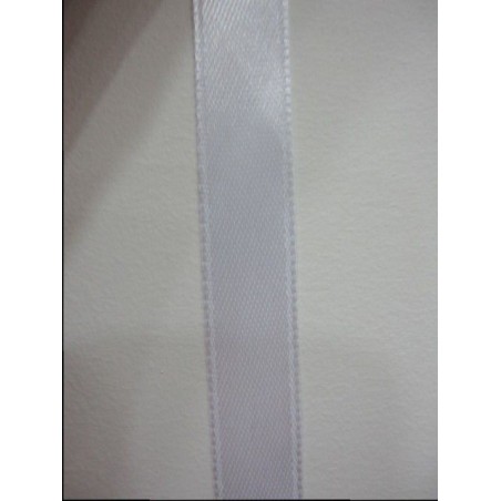 Cinta satén blanco 12mm. 1 metro
