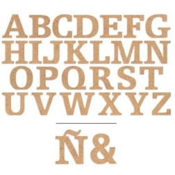 Letras, madera, 20 cm