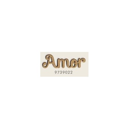 Amor. Palabra decorativa de madera