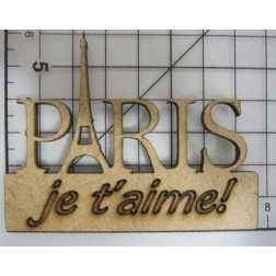 Decoraciones, Paris Je t'aime!  Madera |L' aura Bella