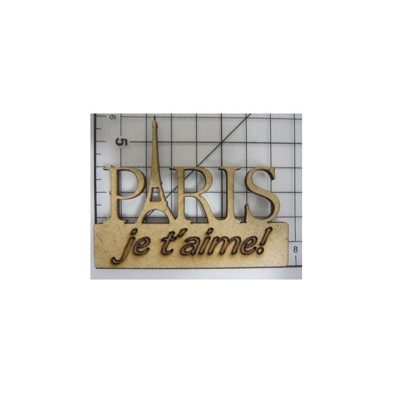 Decoraciones, Paris Je t'aime!  Madera |L' aura Bella