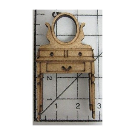 Secreter con espejo pequeño.