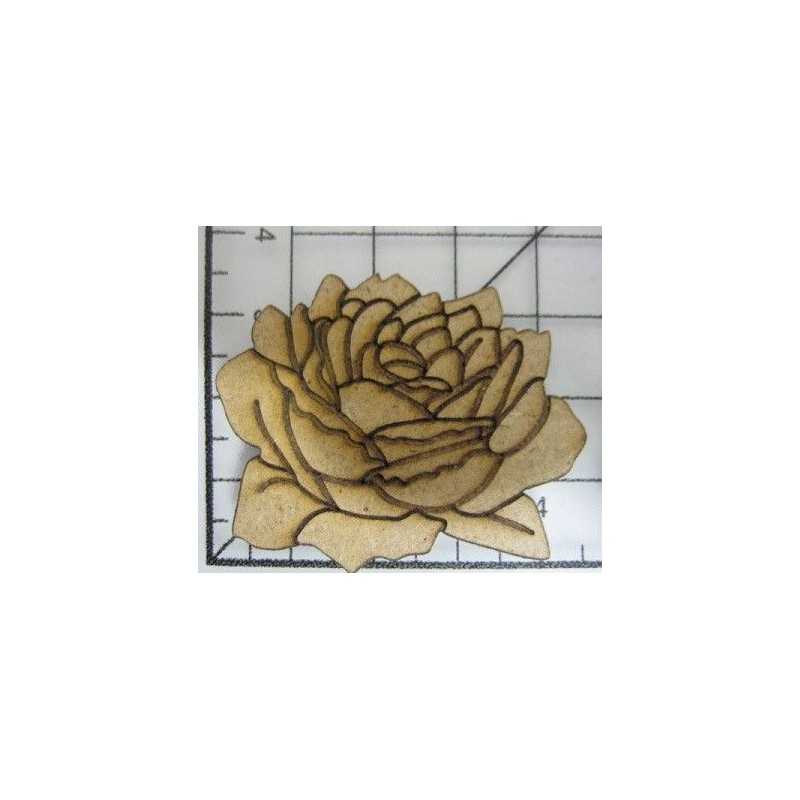 Decoraciones, Rosa pequeña. Madera |L' aura Bella