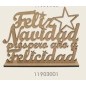 Frase decorativa: Feliz Navidad y próspero año nuevo