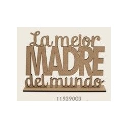 Decoraciones, Formas filigranas y palabras, Frase decorativa: La mejor madre del mundo