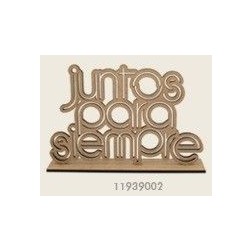 Decoraciones, Frase: Juntos para siempre.  Madera |L' aura Bella