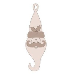 Papá Noel con barba curva. Dayka Trade