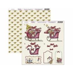 Trineo lleno de regalos +  tarjetas y acebo. Dayka Trade | L'aura Bella