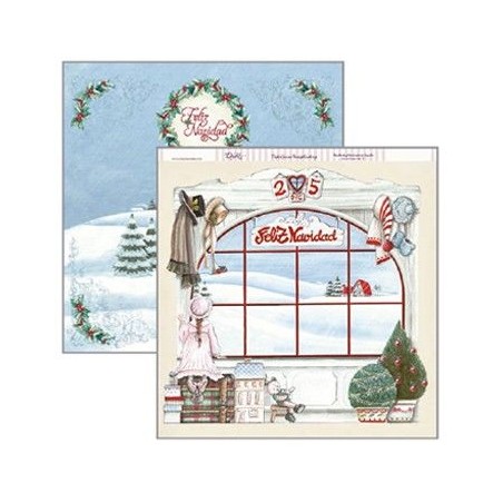 Ventana y paisaje. Navidad