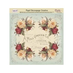 Rosas esquineras. Tonos blancos. Rojos y azules.. Dayka Trade