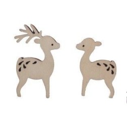Set dos cervatillos 8,5x5,5 cm. Dayka Trade