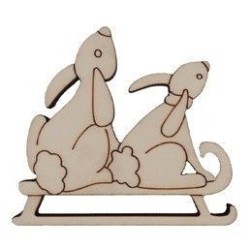 Conejos en trineo. Dayka Trade