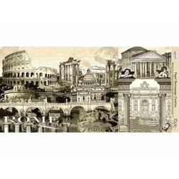 Papel Decoupage. Roma,  medida 64x32