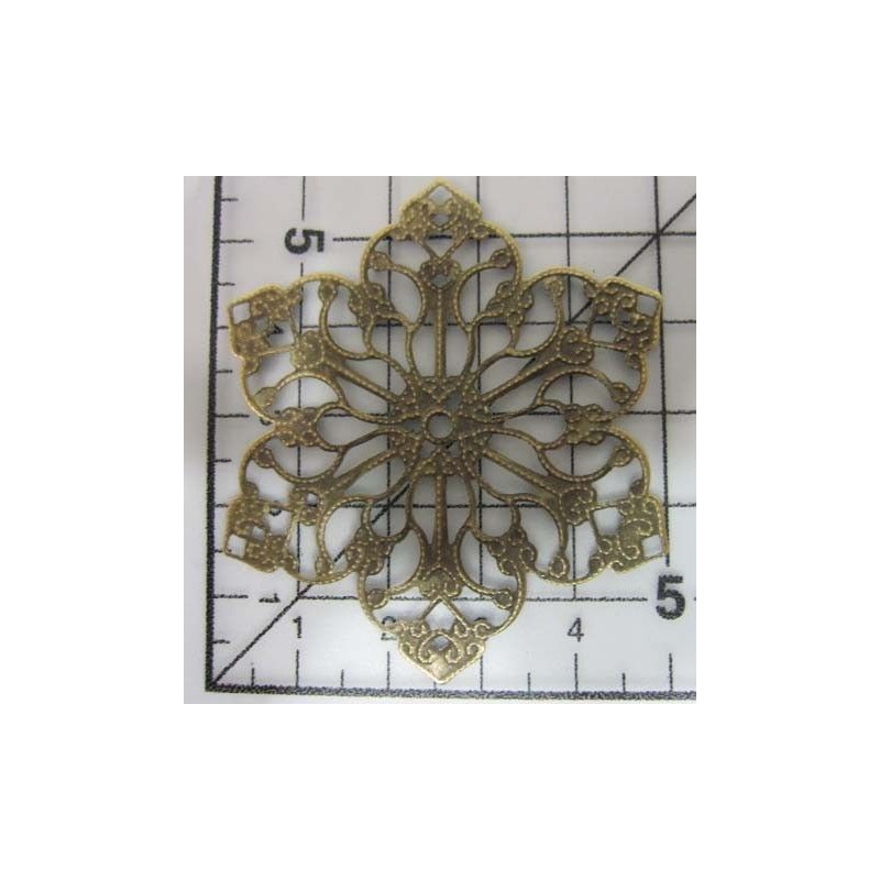 Decoración de metal dorada scrapbooking. Fabscraps FB3 | L'aura Bella