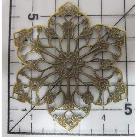 Decoración de metal dorada scrapbooking. Fabscraps FB3 | L'aura Bella