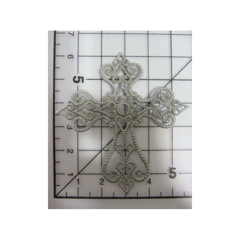 Decoración metal plateada scrapbooking. Fabscraps FB4 | L'aura Bella