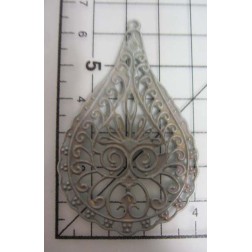 Decoración metal plateada scrapbooking. Fabscraps FB5 | L'aura Bella