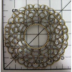 Decoración de metal dorada scrapbooking. Fabscraps FB6 | L'aura Bella