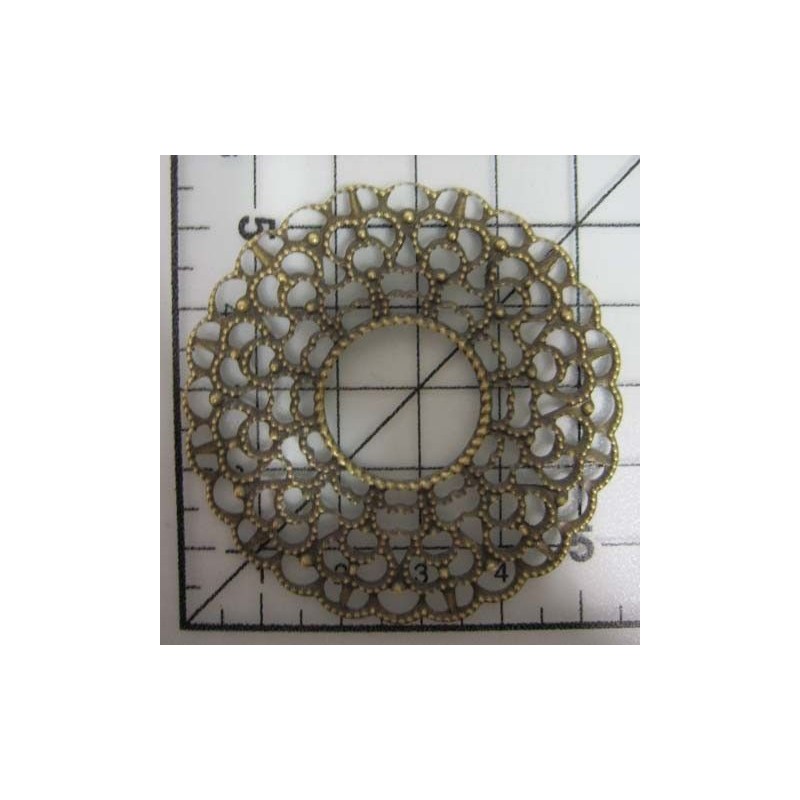 Decoración de metal dorada scrapbooking. Fabscraps FB6 | L'aura Bella