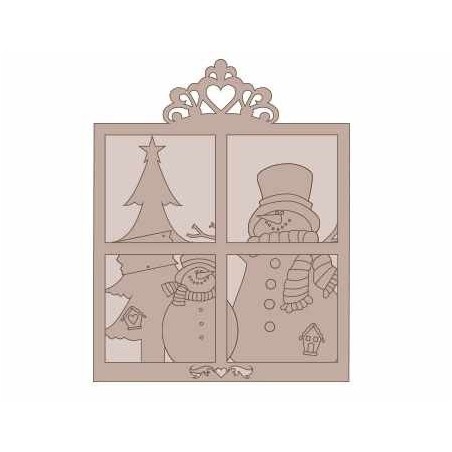 Conjunto ventana Navidad
