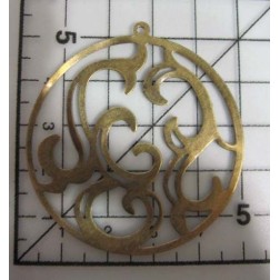 Decoración de metal dorada scrapbooking. Fabscraps FB9 | L'aura Bella