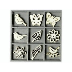 9 decoraciones madera. Temática naturaleza