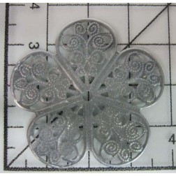 Decoración metal plateada scrapbooking. Fabscraps FB13 | L'aura Bella