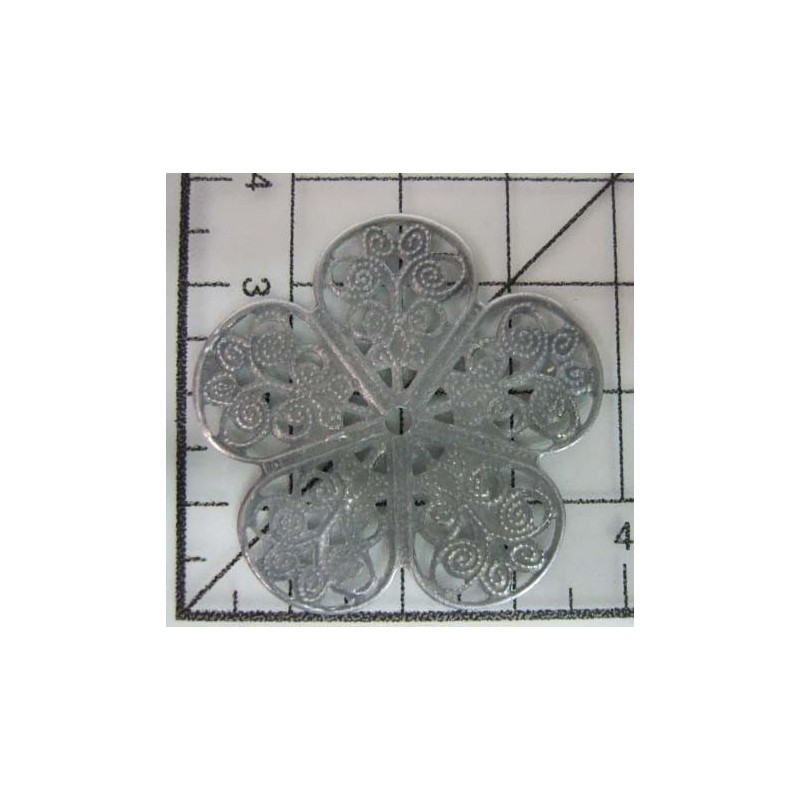 Decoración metal plateada scrapbooking. Fabscraps FB13 | L'aura Bella