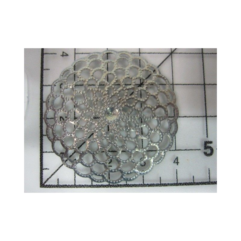 Decoración metal plateada scrapbooking. Fabscraps FB14 | L'aura Bella