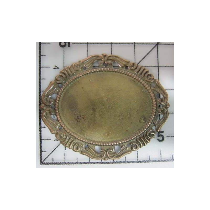 Decoración de metal dorada scrapbooking. Fabscraps FB17 | L'aura Bella