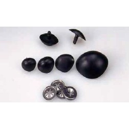 Nariz negra para manualidades de tela o cartón, se sujeta con clip