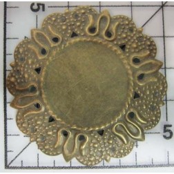 Decoración de metal dorada scrapbooking. Fabscraps FB18 | L'aura Bella