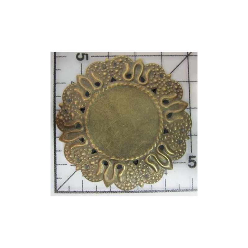 Decoración de metal dorada scrapbooking. Fabscraps FB18 | L'aura Bella