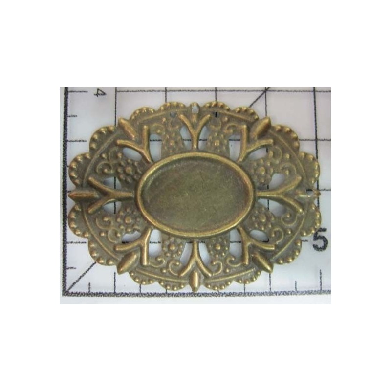 Decoración de metal dorada scrapbooking. Fabscraps FB19 | L'aura Bella