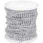 Cadena decorativa, 3 mm ø. Plata. 1metro
