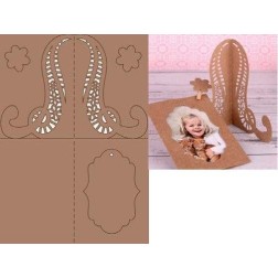 Marco de foto precortado. Papel craft.